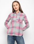 Cardinal Girl Checkers Print Shirt