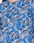 LGS Abstract Print Long Sleeve Blouse