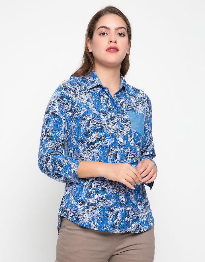 LGS Abstract Print Long Sleeve Shirt
