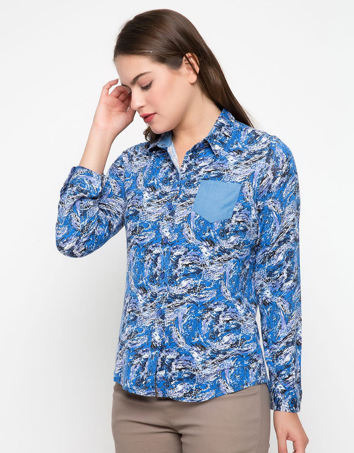 LGS Abstract Print Long Sleeve Shirt