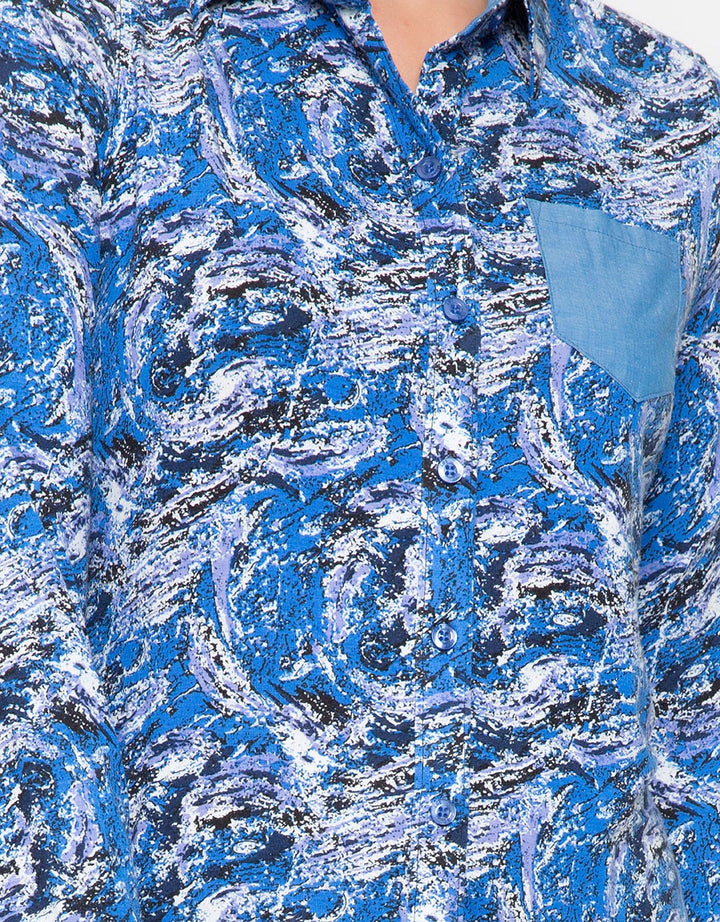 LGS Abstract Print Long Sleeve Shirt