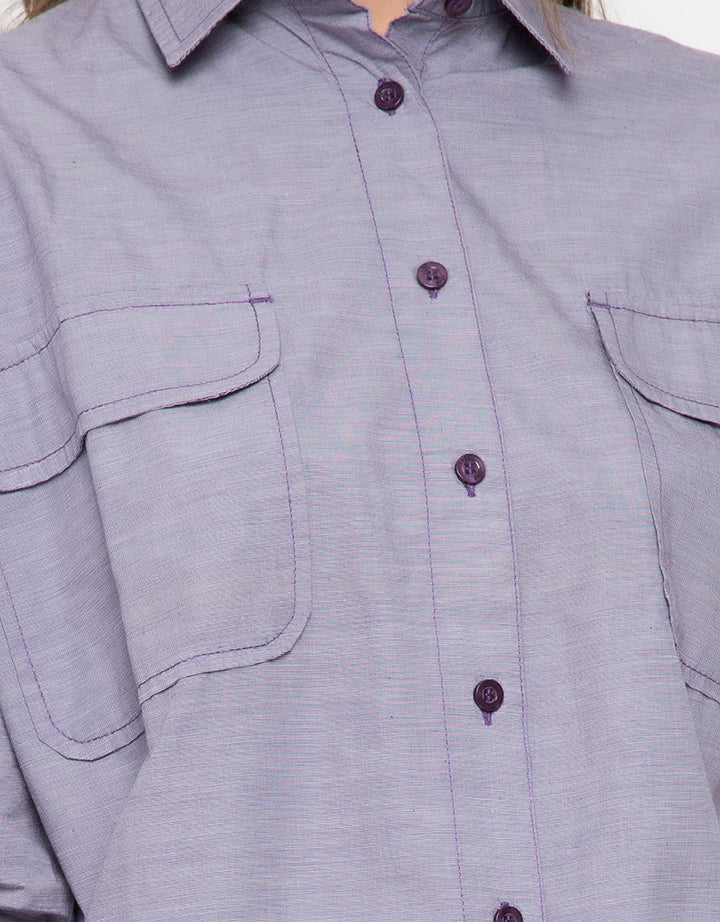 LGS Micro Stripes Print Three Quarter Sleeve Shirt