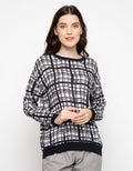 Logo Jeans Kemeja Print Block Tartan