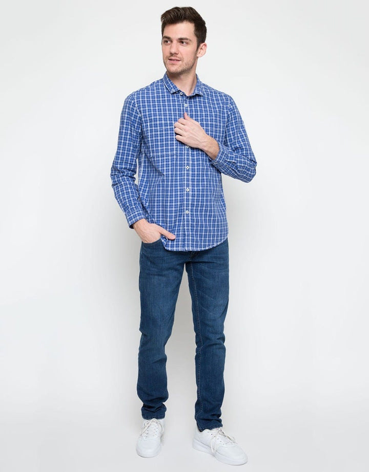 Lois Kemeja Print Checkers