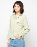 MKY Clothing Abstract Printed Long Sleeve Shirt