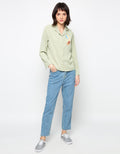 MKY Clothing Abstract Printed Long Sleeve Shirt