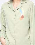 MKY Clothing Abstract Printed Long Sleeve Shirt