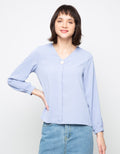 MKY Clothing Chest Pocket Long Sleeve Shirt