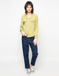 MKY Clothing Chest Pocket Long Sleeve Shirt