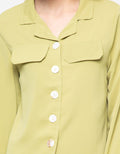 MKY Clothing Chest Pocket Long Sleeve Shirt
