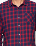 Nevada Kemeja Lengan Panjang Check Enzym Wash