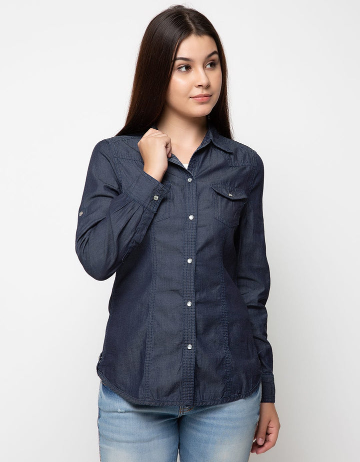 Ninety Degrees Shirt New ND Chambray