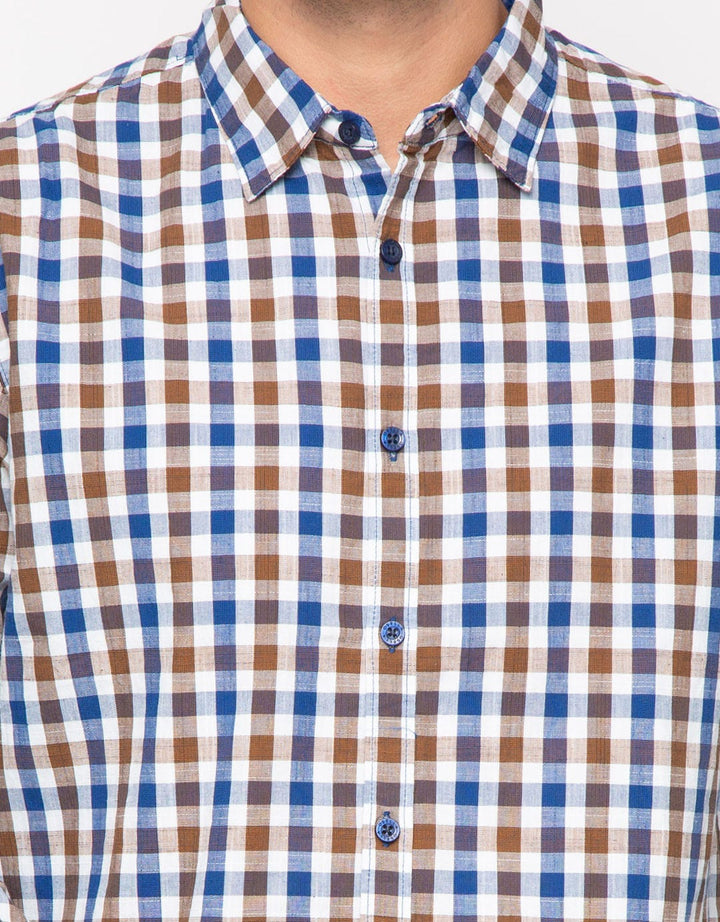 Osella Kemeja Checkered Lengan Panjang Pria