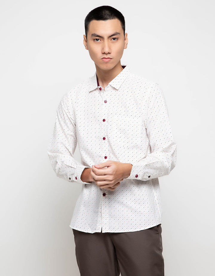 Red Cliff Kemeja Lengan Panjang Motif 6B3026AV -