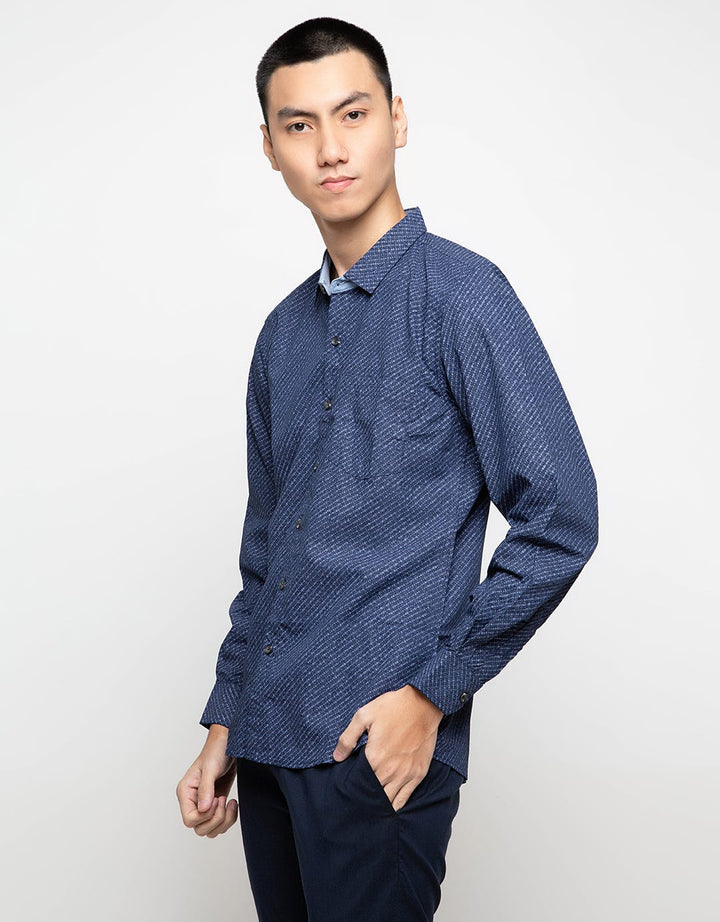 Red Cliff Kemeja Lengan Panjang Motif 6B3175AT -