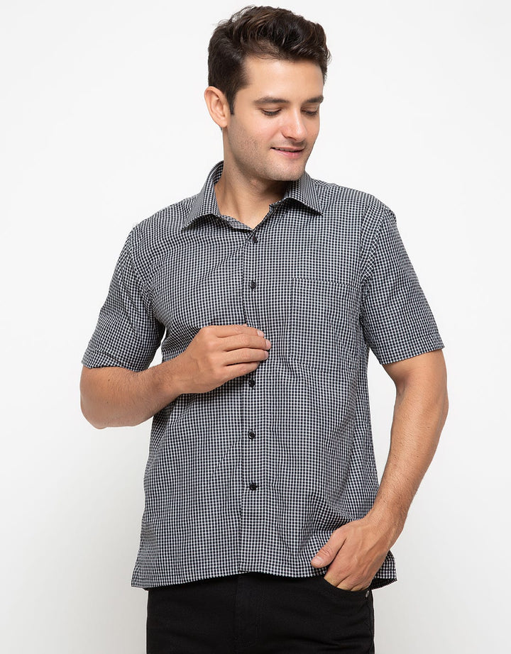 Gianni Visentin Shirt Regular Kotak-Kotak