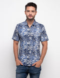 Cloth Id Kemeja Casual Print Plant