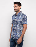 Cloth Id Kemeja Casual Print Plant