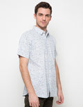 Cole Kemeja Lengan Pendek Print Line Abstrak