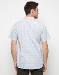 Cole Kemeja Lengan Pendek Print Line Abstrak