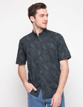 POPLIN PRINT LEAVES