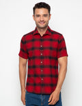 Edition Men Kemeja Pria Short Sleeve Flannel Shirt