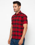 Edition Men Kemeja Pria Short Sleeve Flannel Shirt