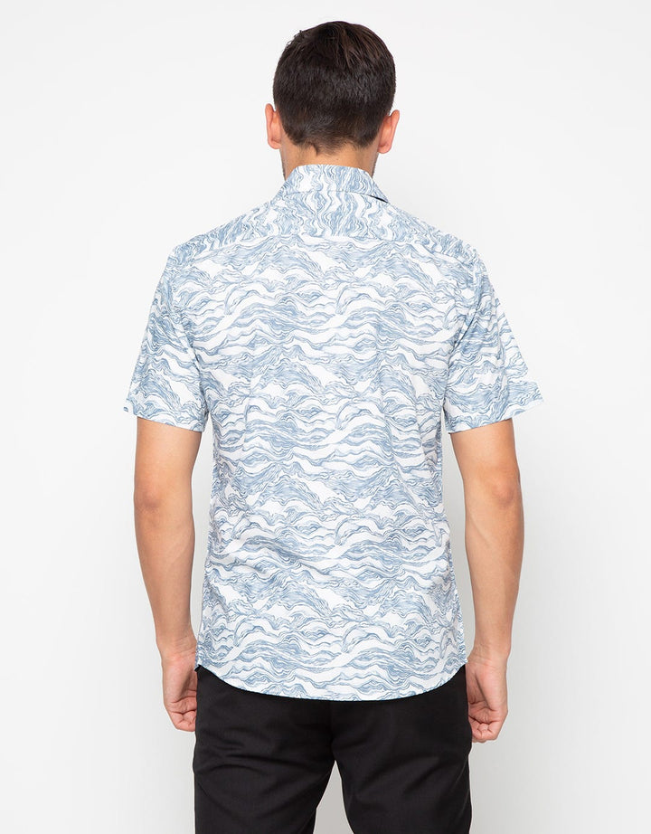 Edition Men Charles Variable Motif Short Sleeve Woven Shirt
