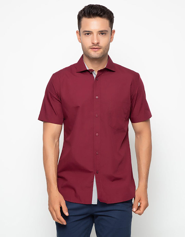 Edition Mens Kemeja Pria Contrast Shirt W Pocket