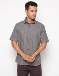 Edition Mens Collar Detailed Gingham Shirt