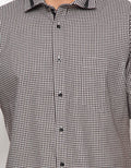 Edition Mens Collar Detailed Gingham Shirt