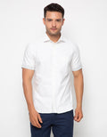 Edition Men Short Sleeve Alex Contras Stripe Woven Shirt