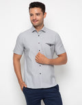 Edition Mens Tobi Dobby Short Sleeves Shirt