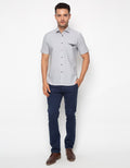 Edition Mens Tobi Dobby Short Sleeves Shirt