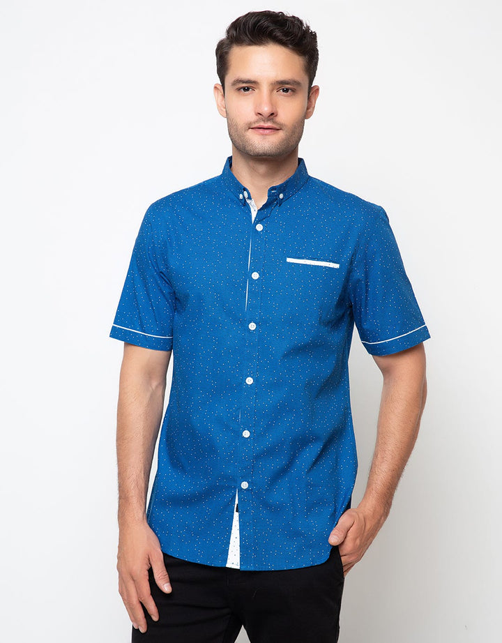 Johnwin Man Active Polka Short Sleeve Shirt