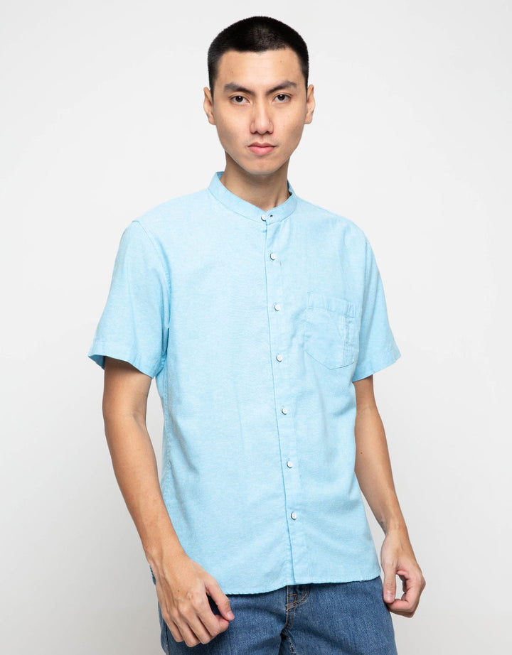 Larusso Kemeja Koko Polos Oxford Ey02B210065