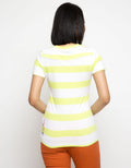 LGS Women Kaos Garis Ladies Lengan Pendek