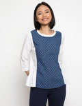 LGS Women Square Stripe Ladies Short Sleeve T-shirt
