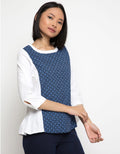LGS Women Square Stripe Ladies Short Sleeve T-shirt