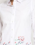 LGS Women Ladies Embroidery T-shirt Short Sleeve
