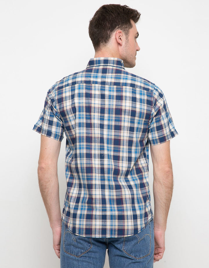 Nevada Checkers Medium Print Short Sleeve Shirt