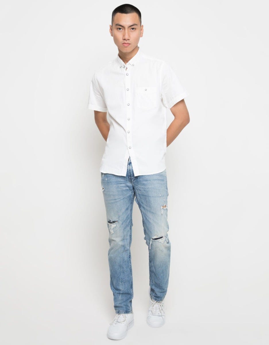 KISPM09WH SHIRT PLAI