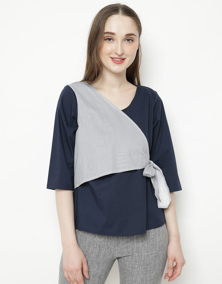 Ninety Degrees Half Stripe Shirt