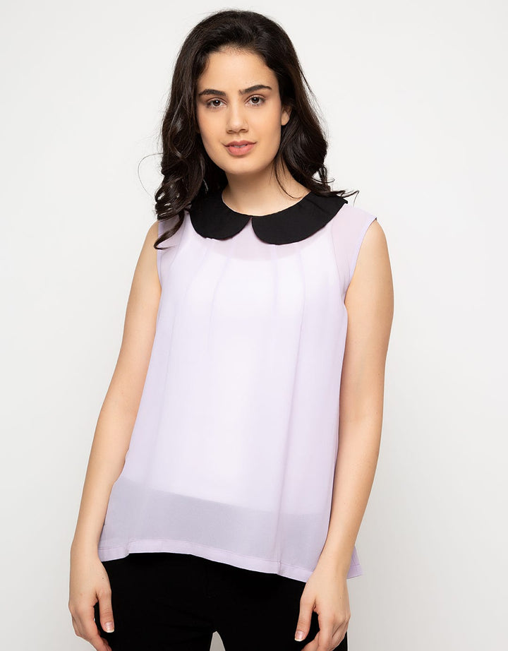 Ninety Degrees Women's Blouse Peterpan Collar