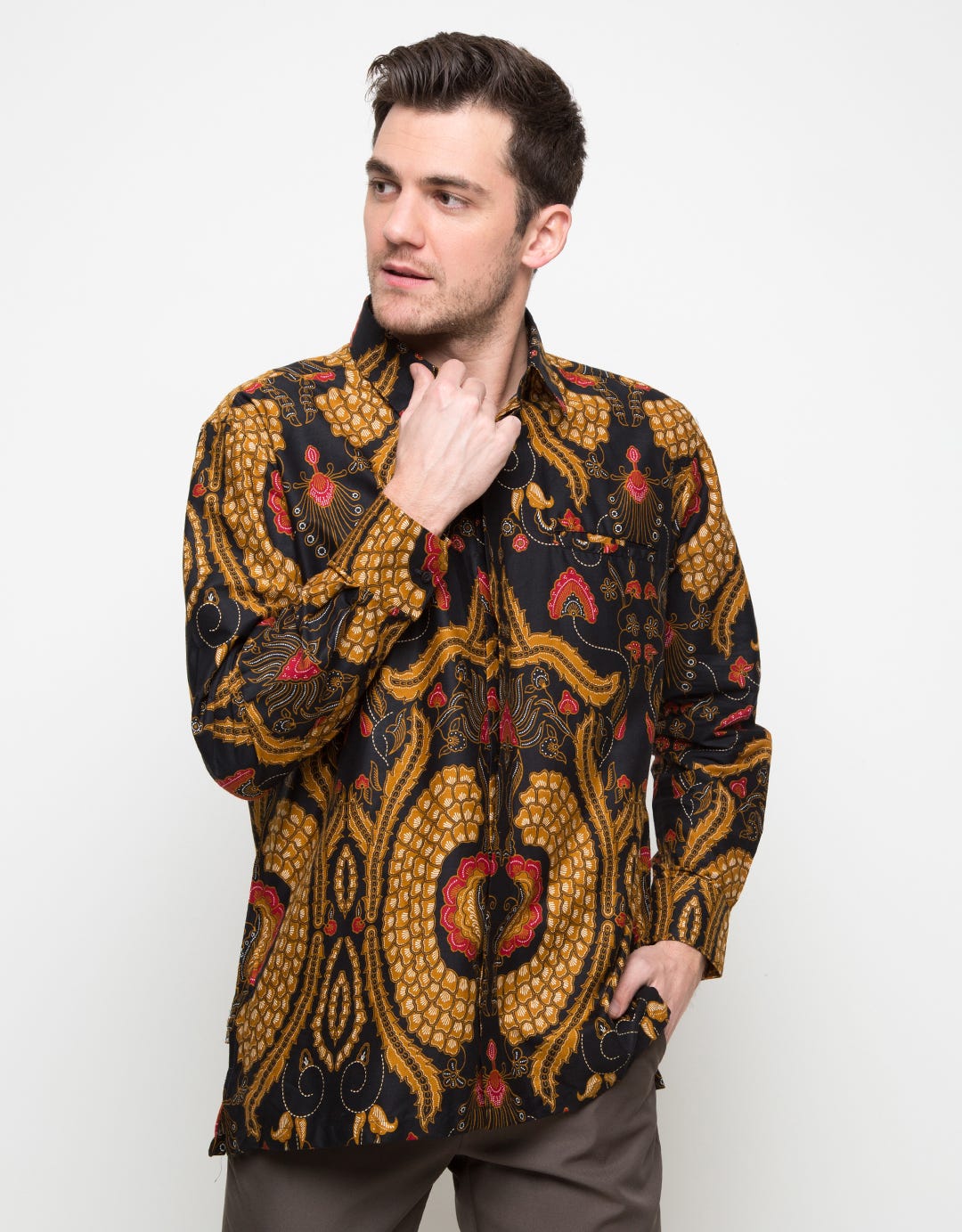 Red Cliff Kemeja Batik Lengan Pendek