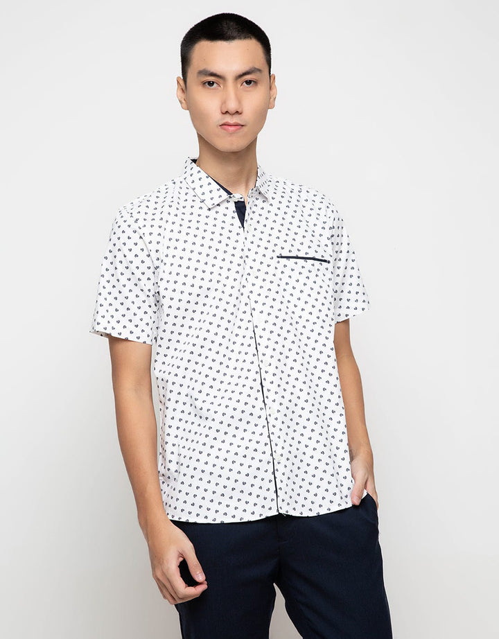 Red Cliff Floral Short Sleeve Shirt 6B0135AT -