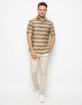 Walrus Stripes Shirt Walrus Studio Blue Gx20126K