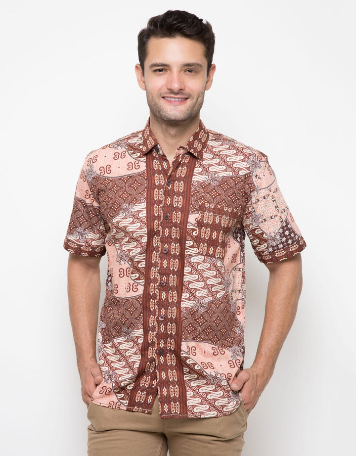 Red Cliff Short Sleeve Batik Shirt