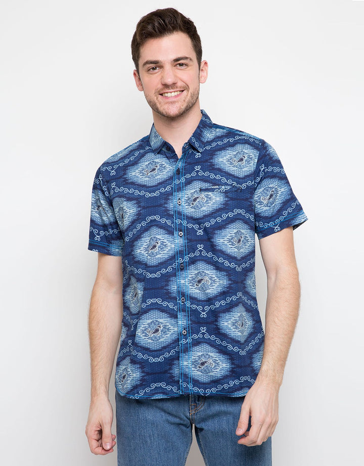 Red Cliff Short Sleeve Batik Shirt