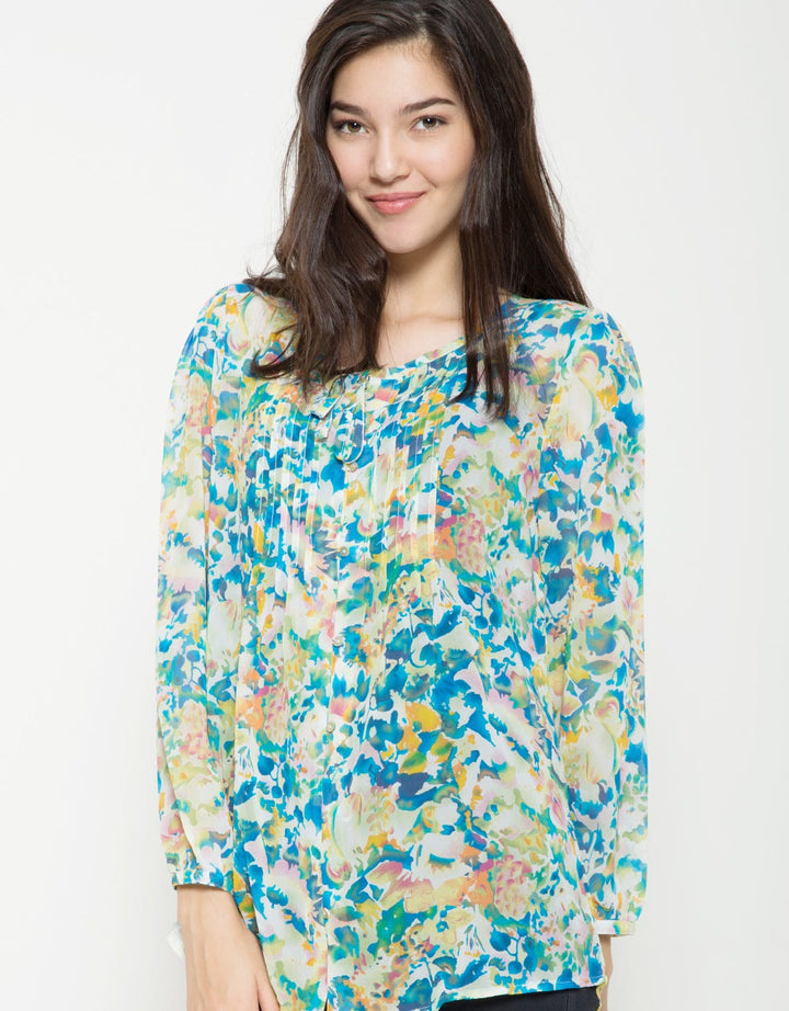 Bodytalk Turquise Flower Femme Blouse